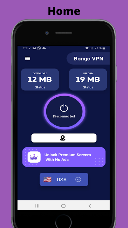 Bongo VPN Screenshot 1