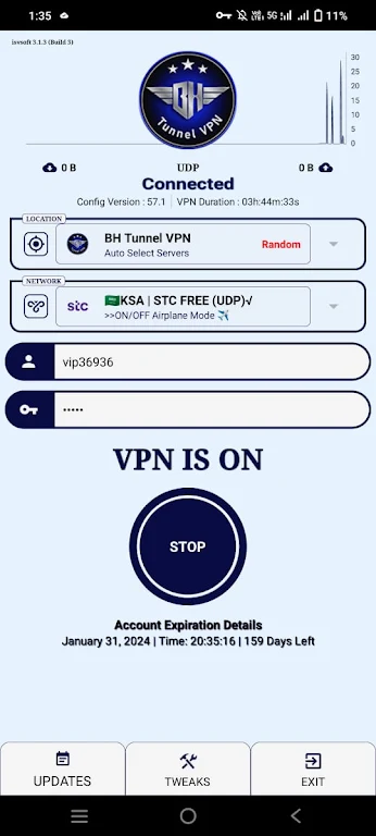 BH Tunnel VPN Screenshot 1