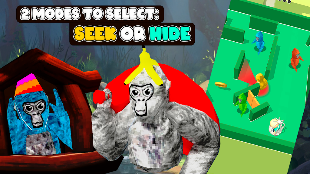 Gorilla Hide 'n Seek: Tag Game Screenshot 3
