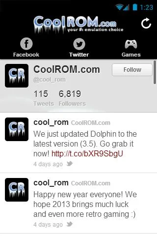 CoolRom App Screenshot 2