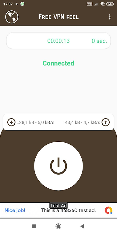 VPN feel - Fast & FREEDOME Screenshot 1