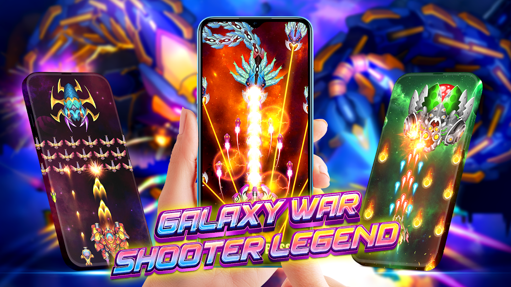 Galaxy War - Shooter Legend Mod Screenshot 3