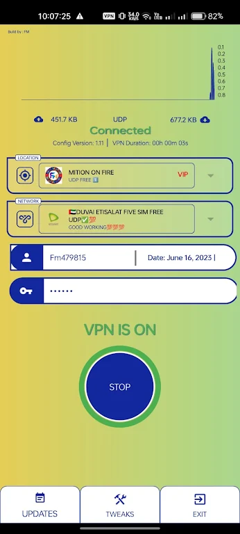 MITION ON FIRE - Secure VPN Screenshot 3