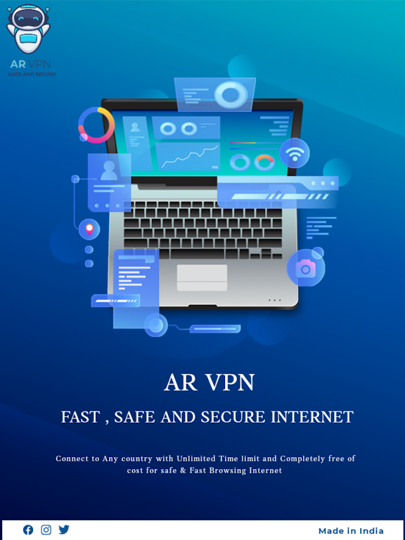 AR VPN - Fast & Safe Internet Screenshot 1