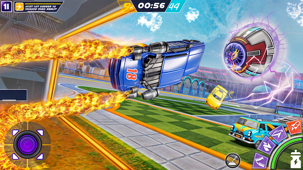 Rocket Car: Car Ball Games Mod Screenshot 3