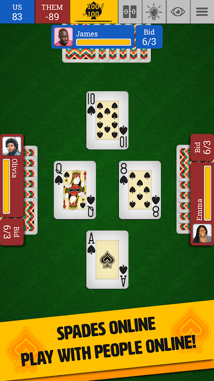 Spades Online: Trickster Cards Screenshot 1