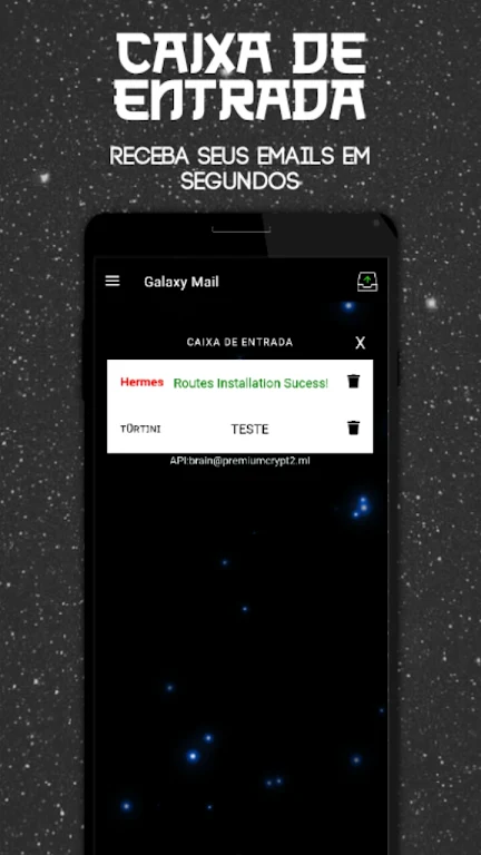Email Temporário - Galaxy Mail Screenshot 2