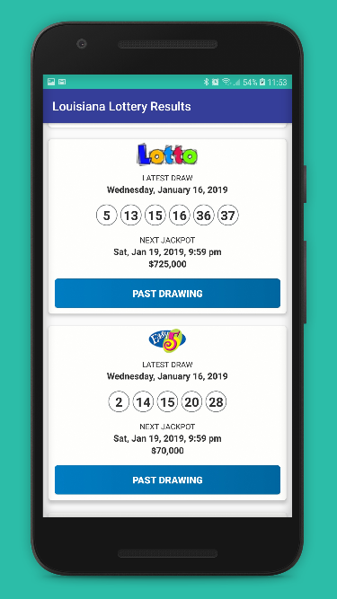 Louisiana Lottery Results Screenshot 1