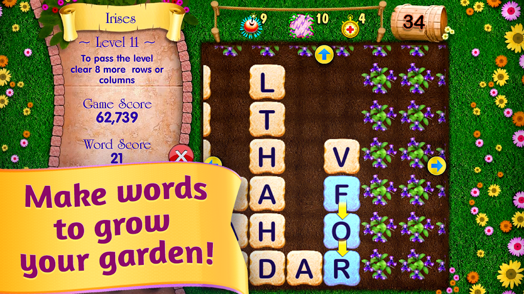 Letter Garden FREE Word Search Screenshot 1
