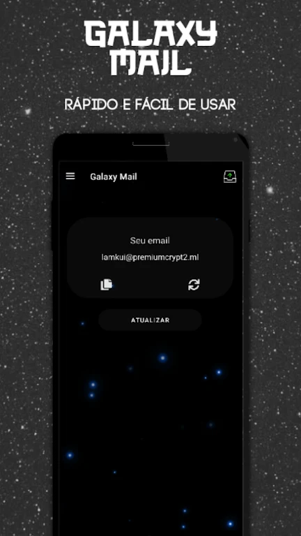 Email Temporário - Galaxy Mail Screenshot 1