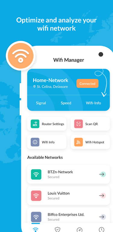 Wifi Hotspot Manager - VPN+ QR Screenshot 1