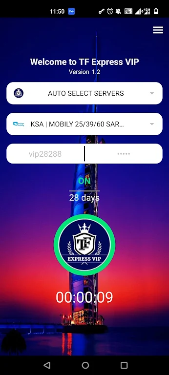 TF Express VIP VPN Screenshot 2