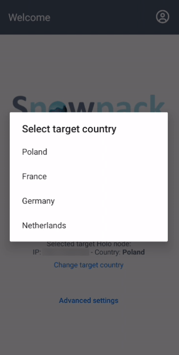Snowpack: next generation VPN Screenshot 2