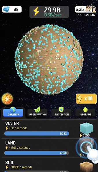 Idle World - Build The Planet Mod Screenshot 2