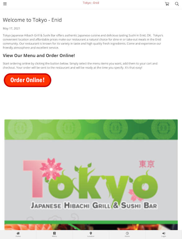 Tokyo - Enid Online Ordering Screenshot 3