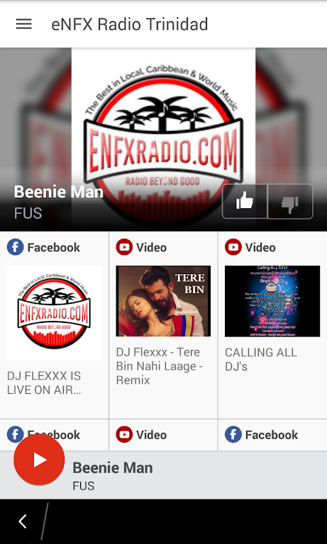eNFX Radio Trinidad Screenshot 1