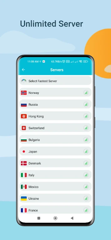 Server VPN : Fast VPN 2023 Screenshot 4