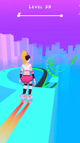 Sky Roller: Rainbow Skating Mod Screenshot 2