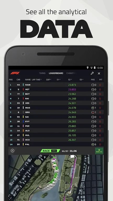 F1 Live Timing Screenshot 2