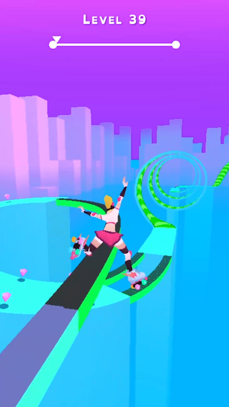 Sky Roller: Rainbow Skating Mod Screenshot 3