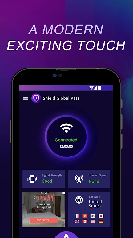 Shield Global Pass - VPN Proxy Screenshot 2