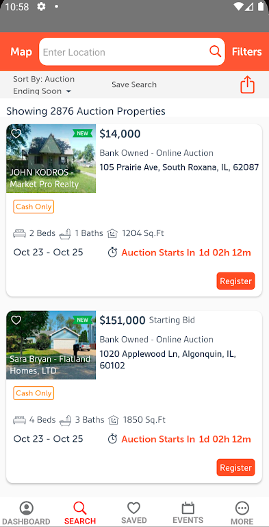 Xome Auctions Screenshot 2