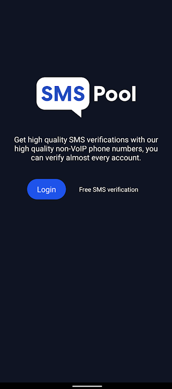 SMSPool - Online SMS Service Screenshot 1