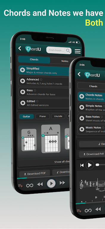 ChordU - get chords & notes Screenshot 2