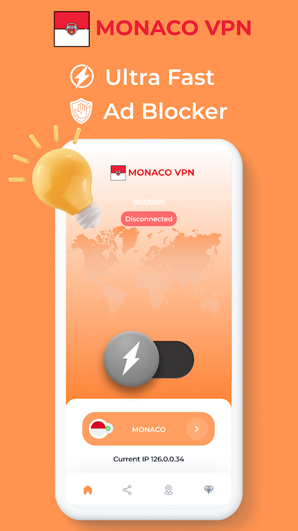 Monaco VPN - Private Proxy Screenshot 2