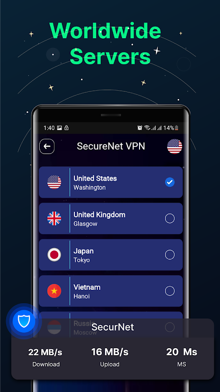 SecureNet VPN - Safer VPN Screenshot 2