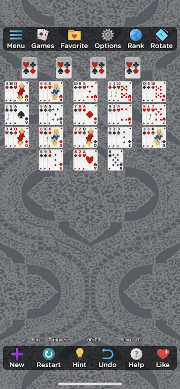 Spider Solitaire Card Games Screenshot 4