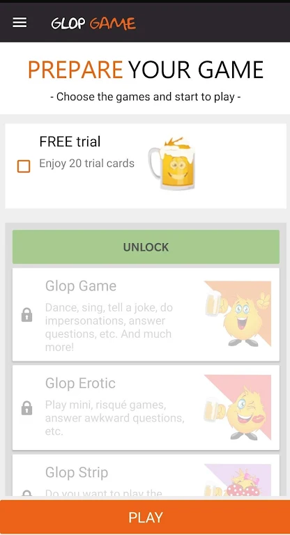 Drinking Card Game - Glop Screenshot 2