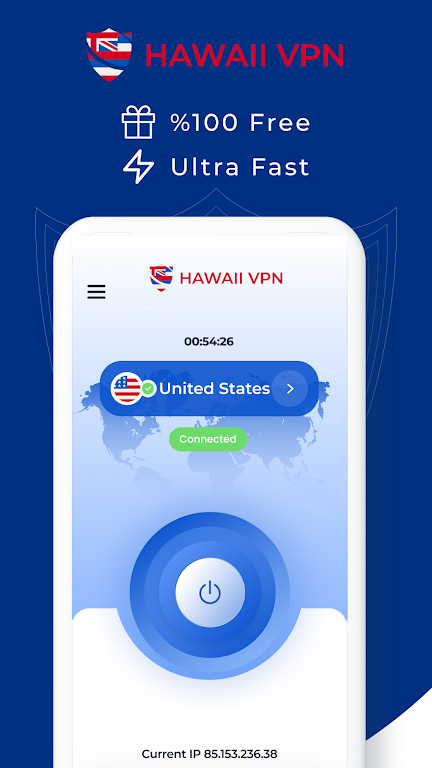VPN Hawaii - Get Hawaii IP Screenshot 1