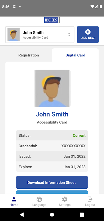 IBCCES Accessibility Card Screenshot 3