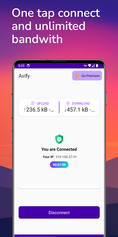 Avify - Secure VPN & Privacy Screenshot 3