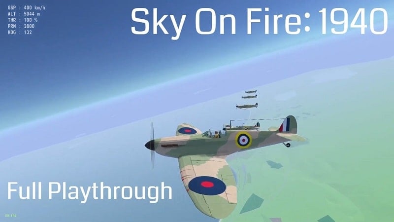 Sky On Fire: 1940 Screenshot 1