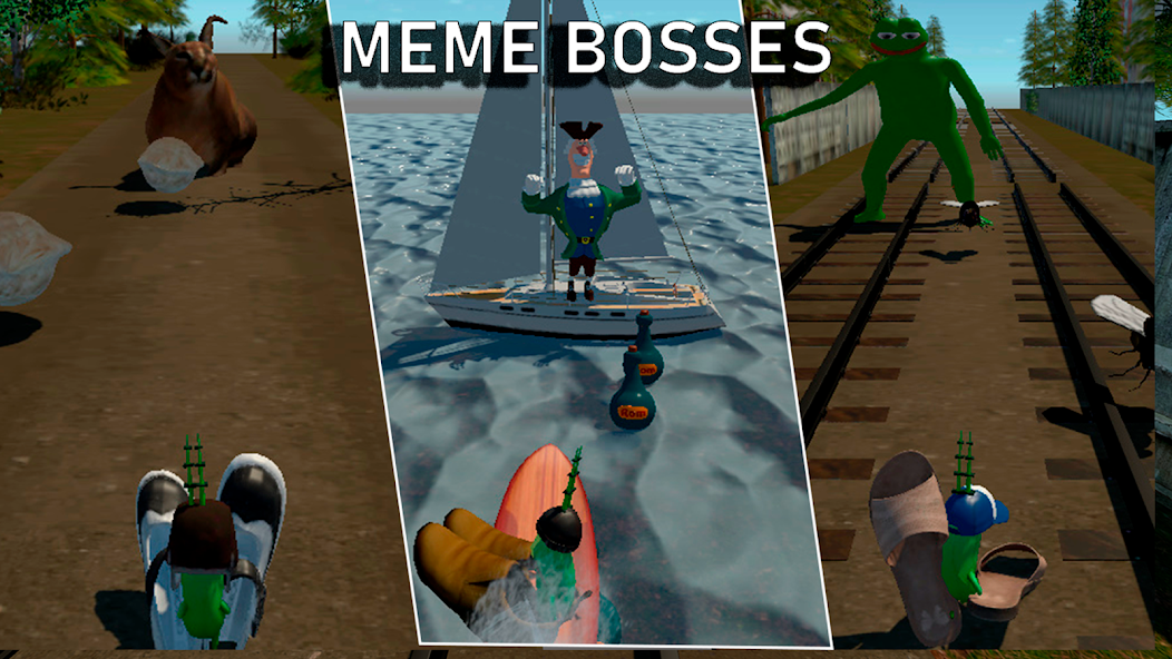 Runner games 3d - heroes meme Mod Screenshot 2