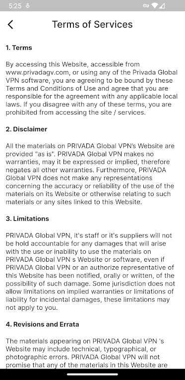Privada VPN Screenshot 4