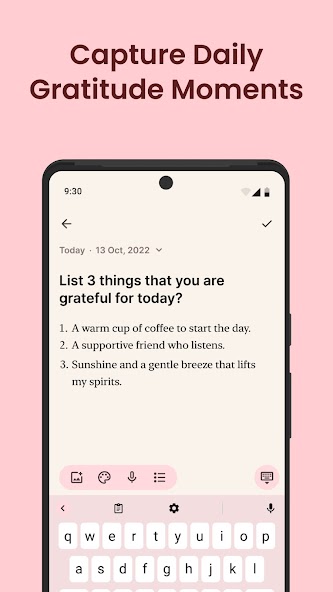 Gratitude: Self-Care Journal Mod Screenshot 2