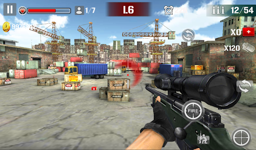 Sniper Shoot Fire War Mod Screenshot 2