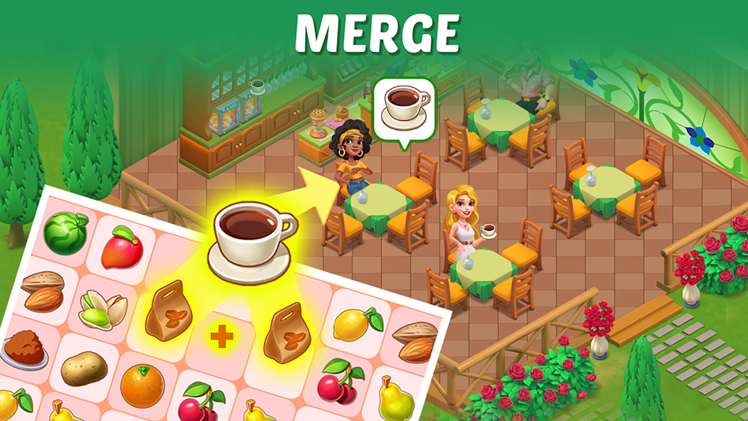Merge Cooking:Theme Restaurant Mod Screenshot 3