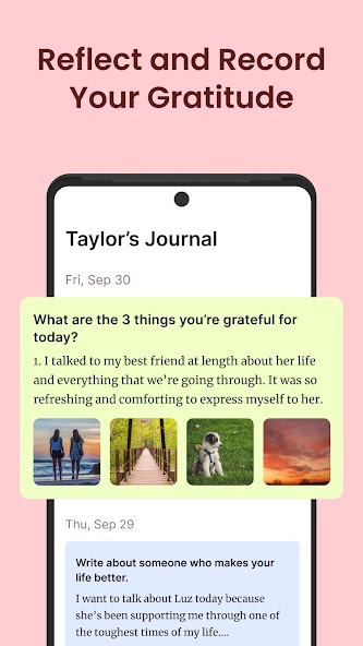 Gratitude: Self-Care Journal Mod Screenshot 3