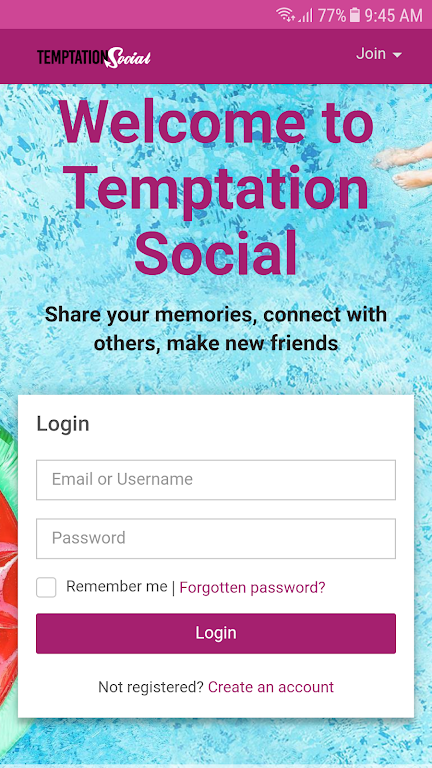 Temptation Social Screenshot 1
