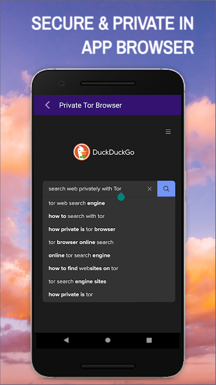 Onion VPN Tor Browser OrWEB Screenshot 3