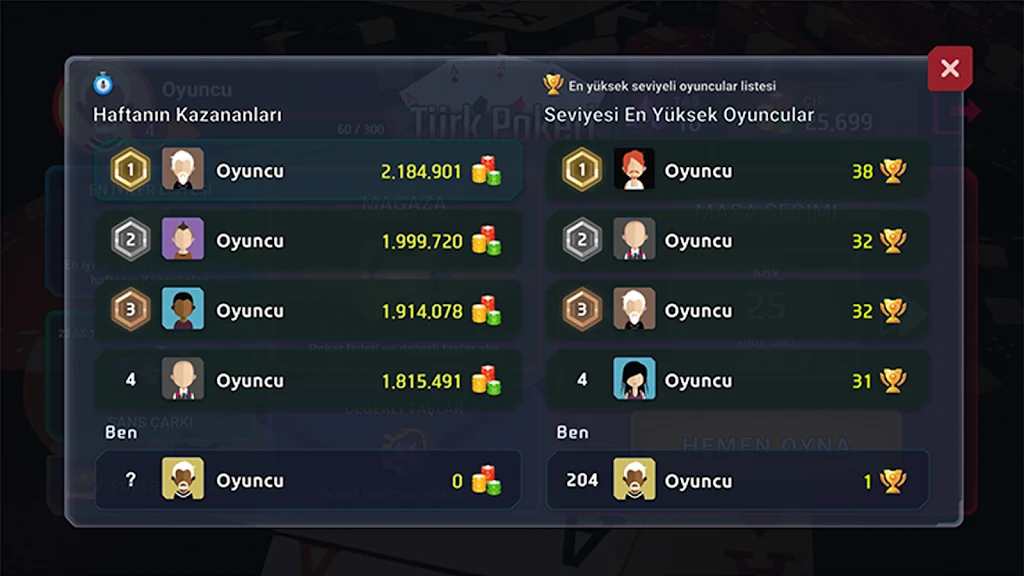 Türk Pokeri Screenshot 4