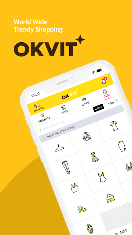 OKVIT PLUS : K-Style Global Sh Screenshot 1