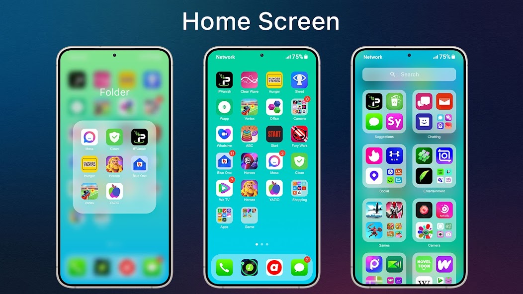 AiOS 18 Launcher - MiniPhone Mod Screenshot 2