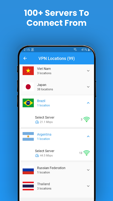 BlueShield VPN - Secure Proxy Screenshot 2