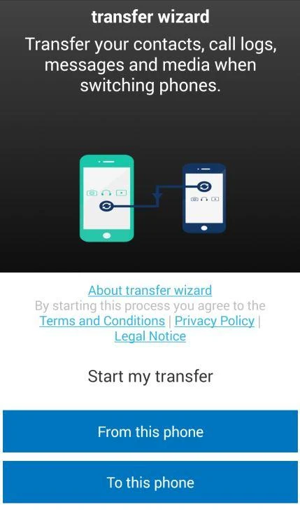 Mobile Content Transfer Wizard Screenshot 1