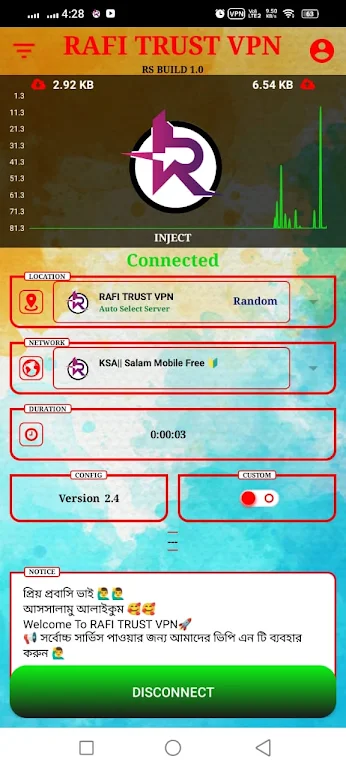 RAFI TRUST VPN Screenshot 3